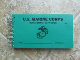 Rare Usmc Marine Corps Scout Sniper Range Data Book