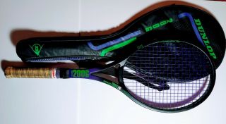 Dunlop Max 200g Pro Grafil Injection Tennis Racket L3/l4 3/8 Rare Bag