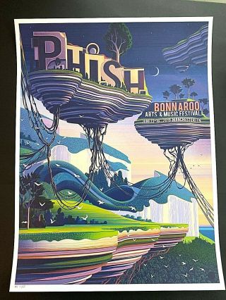 Phish Bonnaroo 2019 Poster Screen Print Sam Chivers Ap Le /50 Rare