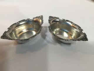 Vintage Pair Gorham Sterling Silver Nut Cups Bon Bon Bowls " Cromwell " A2433