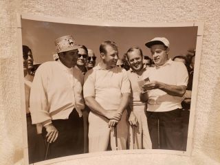 Rare 1962 Mickey Mantle Sam Snead,  Bob Hope B&w Photo,  York Yankees