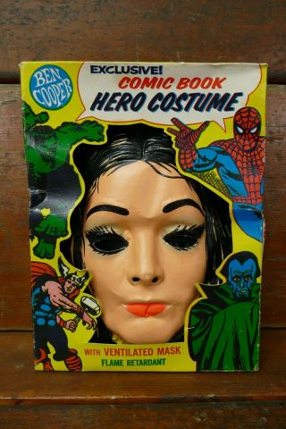 Rare Vintage 1960’s Ben Cooper Addams Family Morticia Halloween Costume W/ Box