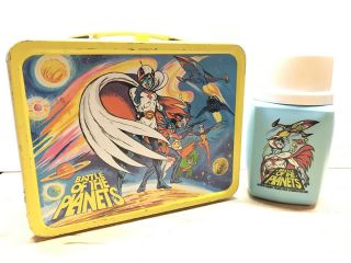 Vintage 1979 Battle Of The Planets Metal Lunchbox And Thermos Rare Kc