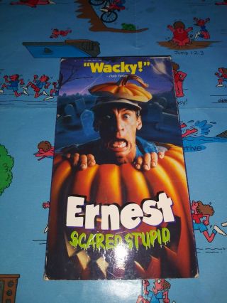 Ernest Scared Stupid Vhs 1992 Rare Oop Jim Varney Cult Blockbuster