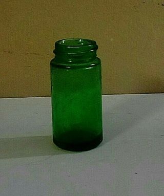 Rare Coricidin Green 1960s Bottle,  2 " H 1/2w” Slide Antique/vintage