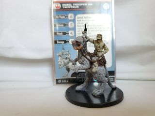 Rebel Trooper On Tauntaun - 22 Star Wars Miniatures » The Force Unleashed Rare