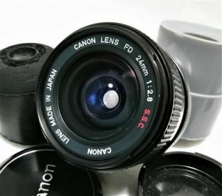 Near Canon Fd 24mm F 2,  8 S.  S.  C Rare
