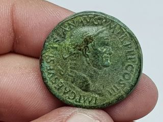 Rare Ancient Roman Bronze Coin Sestertius Of Vespasian 17,  8 Gr 31 Mm