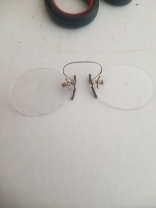 Antique Nose Riders Spectacles Reading Glasses 1800s Pair 3