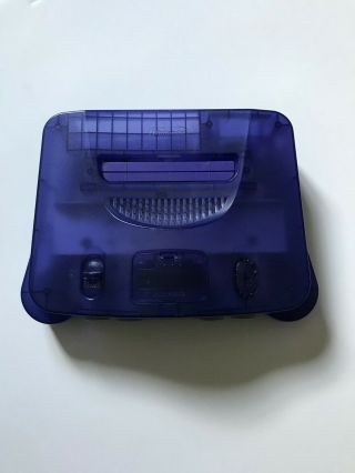 Nintendo N64 Funtastic Grape Purple Console Rare Color Oem