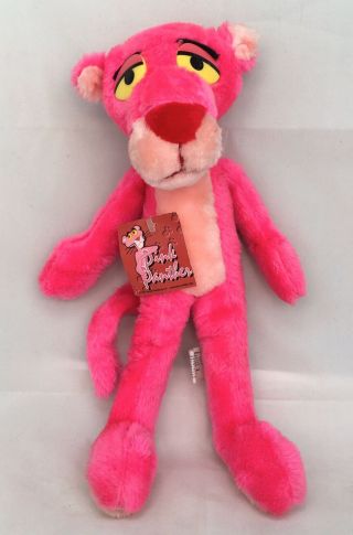Vintage Rare Pink Panther Plush Stuffed Animal Toy Ace 1993 14” Long W/ Tag