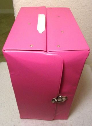 A RARE Vintage Pink Fashion Doll Trunk Case Barbie Brooke Shields Tara Toy M - 12 3