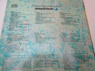 Woodstock 1970 RARE IN THIS SHAPE 3 - LPS NEAR Cotillion SD3 - 500 3