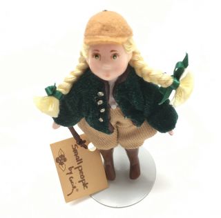 Rare Small People By Cecily Doll 1985 Signed Vintage Equestrian Rider