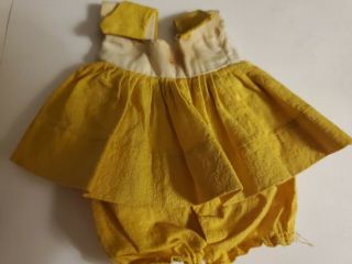Vogue Ginny Yellow Dress With Bloomers Medford Tag,  Vintage 1950 