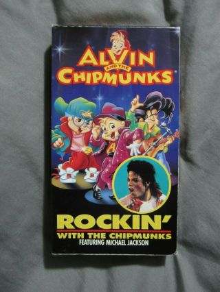 Alvin Rockin With The Chipmunks Vhs Michael Jackson Will Smith Not On Dvd Rare