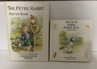 Rare Vintage Peter Rabbit & Jemima Puddle - Duck Pop - Up Books