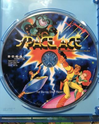 Don Bluth Presents Space Ace Blu Ray Disc Rare OOP 3
