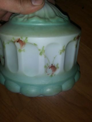 Antique Vintage Art Deco Glass Lamp Shade (3) 1/4 Fitter