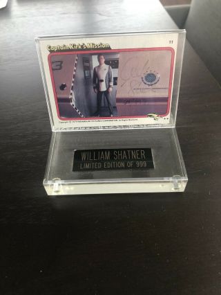 William Shatner Signed Star Trek: The Motion Picture Trading Card - Rare