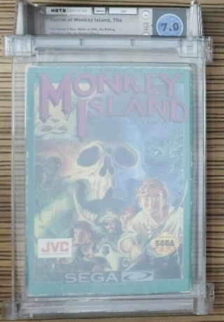 The Secret Of Monkey Island Sega Genesis Cd Complete Cib Wata 7.  0 Rare