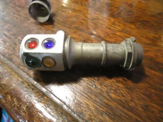 Antique Faceted Jewel Dash Light Accessory Motorcycle Rare Model A & T