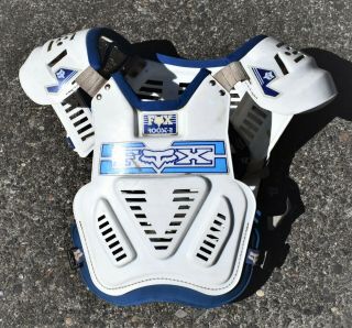 Vintage Fox Racing Roost 2 Chest Protector Strap Guard Dirt Bike Motocross Rare
