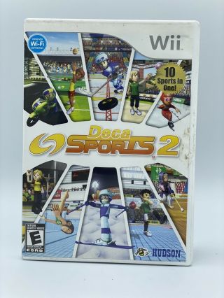 Deca Sports 2 Rare Nintendo Wii Complete Cib