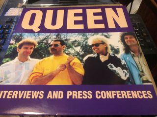 Queen Interviews And Press Conferences Green Vinyl Lp Rare Nr