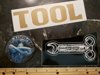 Tool Band Stickers (2) & Decal Rare Vintage -