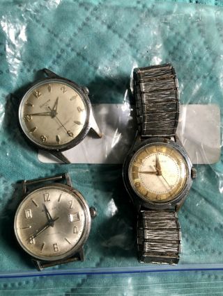 Vintage Baylor Automatic Wrist Watches 2 Work,  With 1 Watch