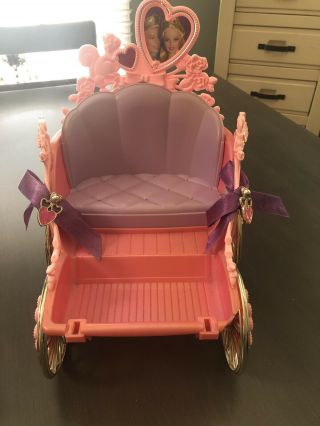 Barbie Doll Rapunzel Horse Carriage By Mattel Rare Carriage Only No Horse 2002
