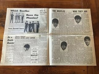 RARE 1964 Promo THE BEATLES Capitol Records Publication The National Record News 2