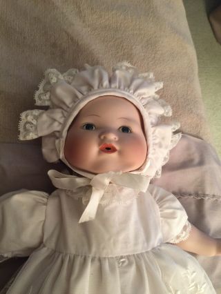 Myd Marian Yu Designs Porcelain Baby Doll Limited Edition,  Numbered,  1989 Vintag