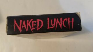 Naked Lunch VHS David Cronenberg,  Peter Weller 1992 Vtg HTF rare 3