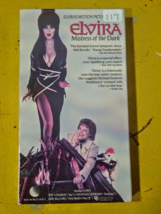 Elvira Mistress Of The Dark Vhs Rare 90s Horror Comedy Cult Cassandra Peterson