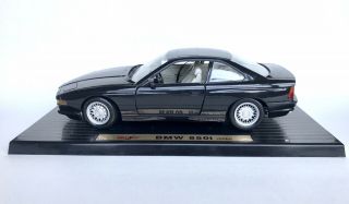 Maisto 1990 Bmw 850i E31 Coupe 1:18 Scale Black Diecast Model Car Rare Color