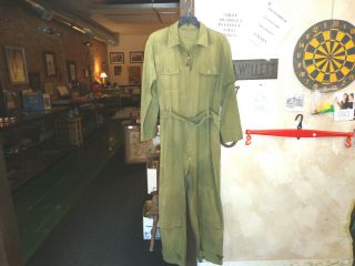 World War Ii/ww2 - - Twill Flying Suit - - Very Rare Large Size 46 - Issued And