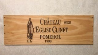 1 Rare Wine Wood Panel Château L’eglise Clinet Vintage Crate Box Side 5/18 795