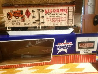 Rare Usa G Scale 16080 Allis Chalmers Wc Tractor Reefer Car Milwaukee Acx 101
