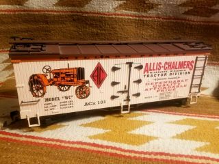 RARE USA G SCALE 16080 ALLIS CHALMERS WC TRACTOR REEFER CAR MILWAUKEE ACX 101 3