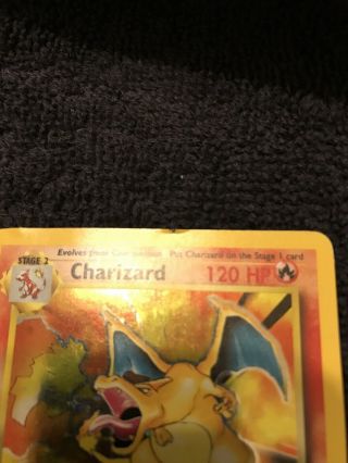 Pokemon Charizard 4/102 Base Set Unlimited Holo Rare Foil 1999 WOTC Card LP 3