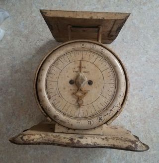 Antique Pelouze Family Household Scale 24 Lbs Chicago