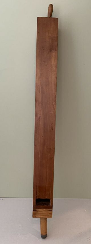 Antique Xtra Large Long Wooden Organ Pipe - 48” Solid Wood