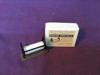 Vintage Doll House Miniature Country Store Wrapping Paper Roller Shackman Ny