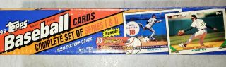 1993 Topps Mlb Baseball Card Factory Set W Box Series 1 & 2 Rare Gold