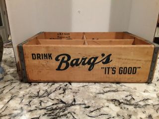 Vintage Rare 1960’s Drink Barq’s “it’s Good” Wood Soda Pop Crate Cincinnati Ohio
