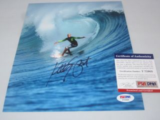 Kelly Slater Signed 8x10 Photo Psa/dna Surfing Legend Rare Wow 4