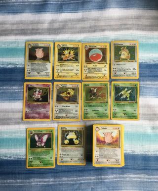 Pokemon Cards Complete Jungle Non - Holo Rare Set 17 - 64 & 10 Jungle Holo Rare’s
