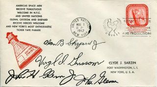 John Glenn Us Senator Nasa Mercury Astronaut Rare Signed Autograph Fdc
